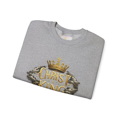Christ is King (Gold) - Women's Christian Sweatshirt