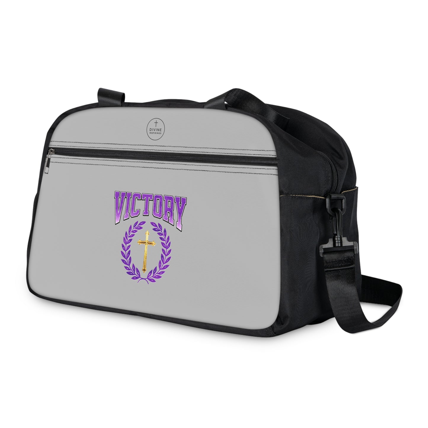 Strength & Victory in Grey – Fitness Bag