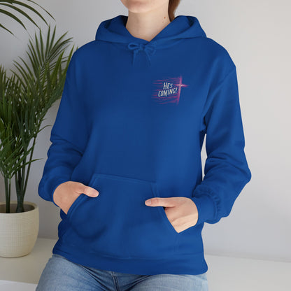 He's Coming – Women’s Christian Hoodie with Cross