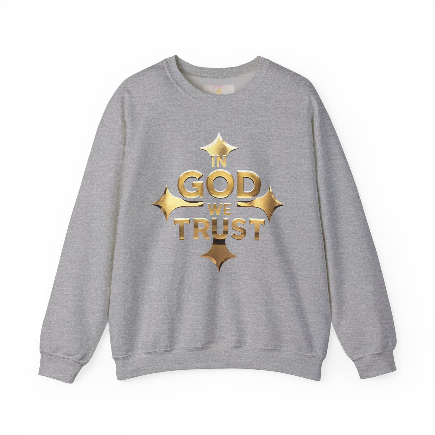 Golden Creed – “In God We Trust” Christian Men’s Sweatshirt