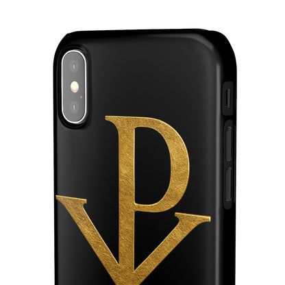 Black Chi Rho Snap Case for iPhone – The Way, Truth & Life