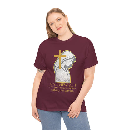 Humble Servant - Women's Christian Tee (Gold Lettering)