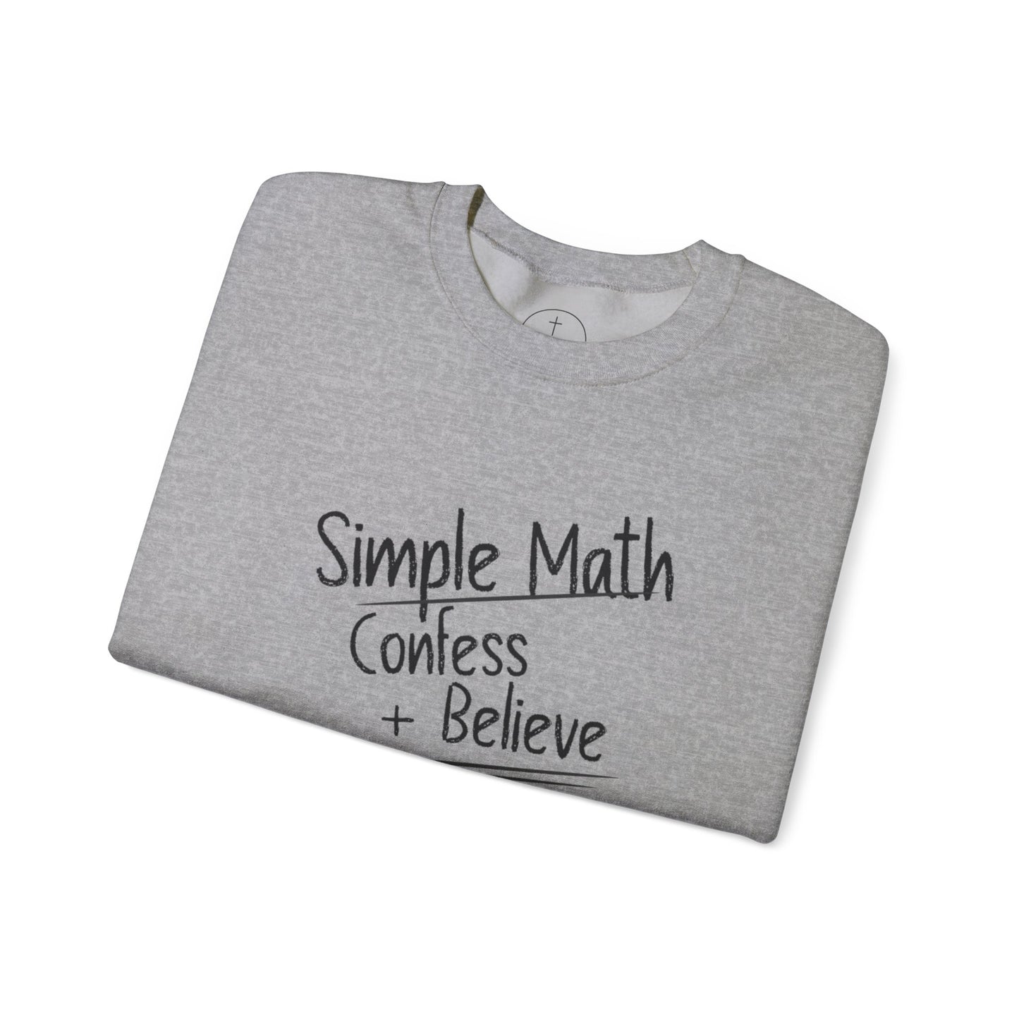 Simple Math Women’s Sweatshirt – Faith Pullover (Black Chalk)