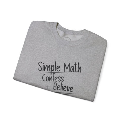 Simple Math Women’s Sweatshirt – Faith Pullover (Black Chalk)