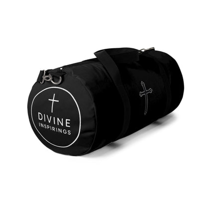 Divine Strength Duffle Bag in Black – Carry the Cross with Purpose