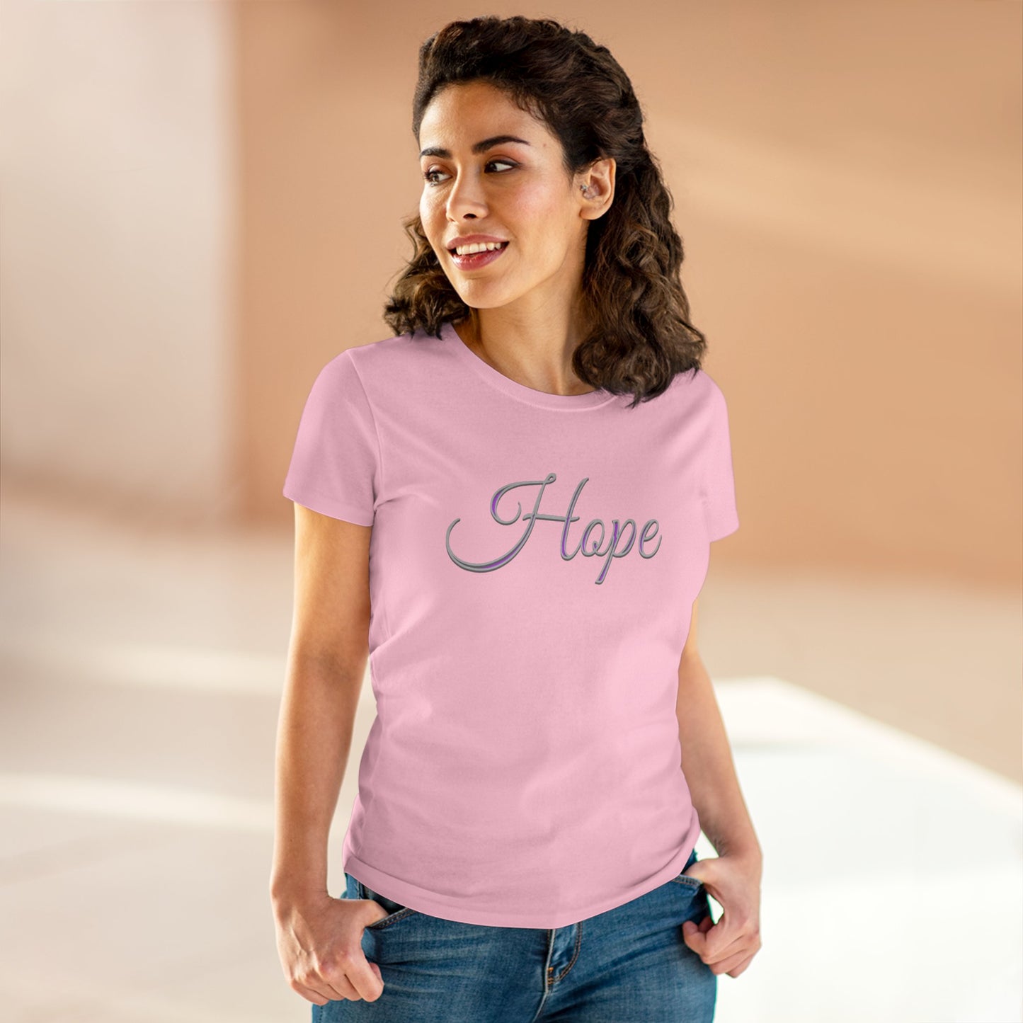 Women’s “Hope” Tee – Inspirational Scripture Design | Romans 15:13