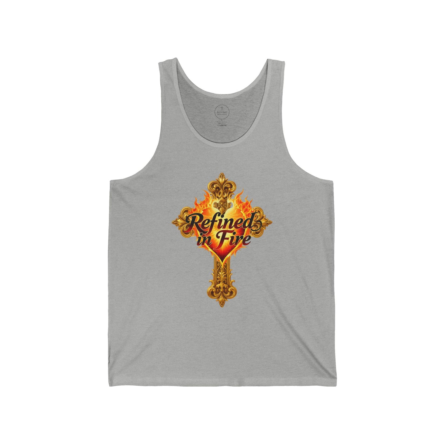 Refined in Fire - Men's Ornate Christian Tank Top