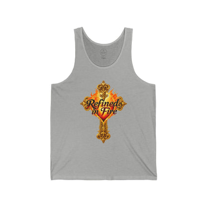 Refined in Fire - Men's Ornate Christian Tank Top