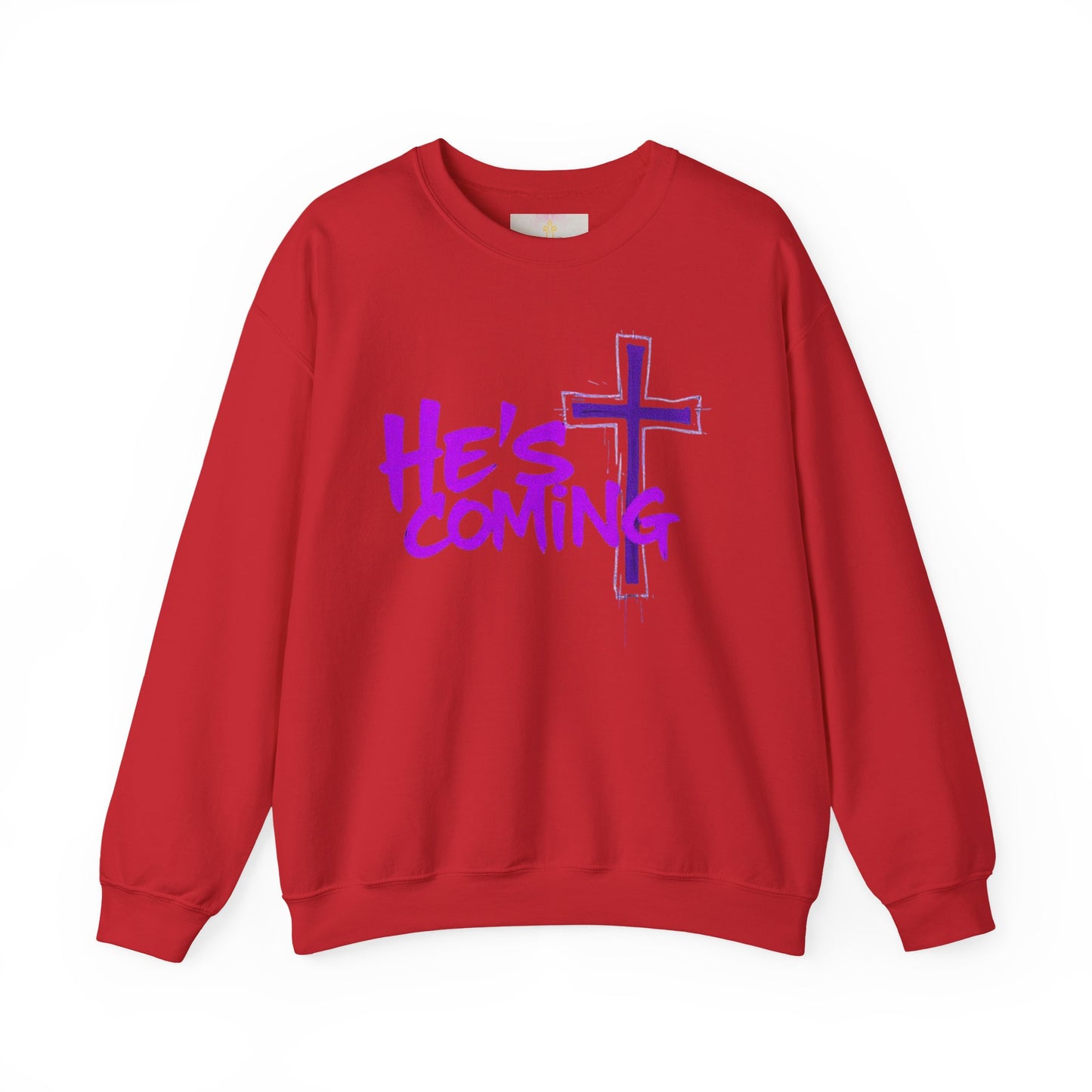 Faithful & Bold Women’s Sweatshirt – “He’s Coming” Christian Prophecy Apparel