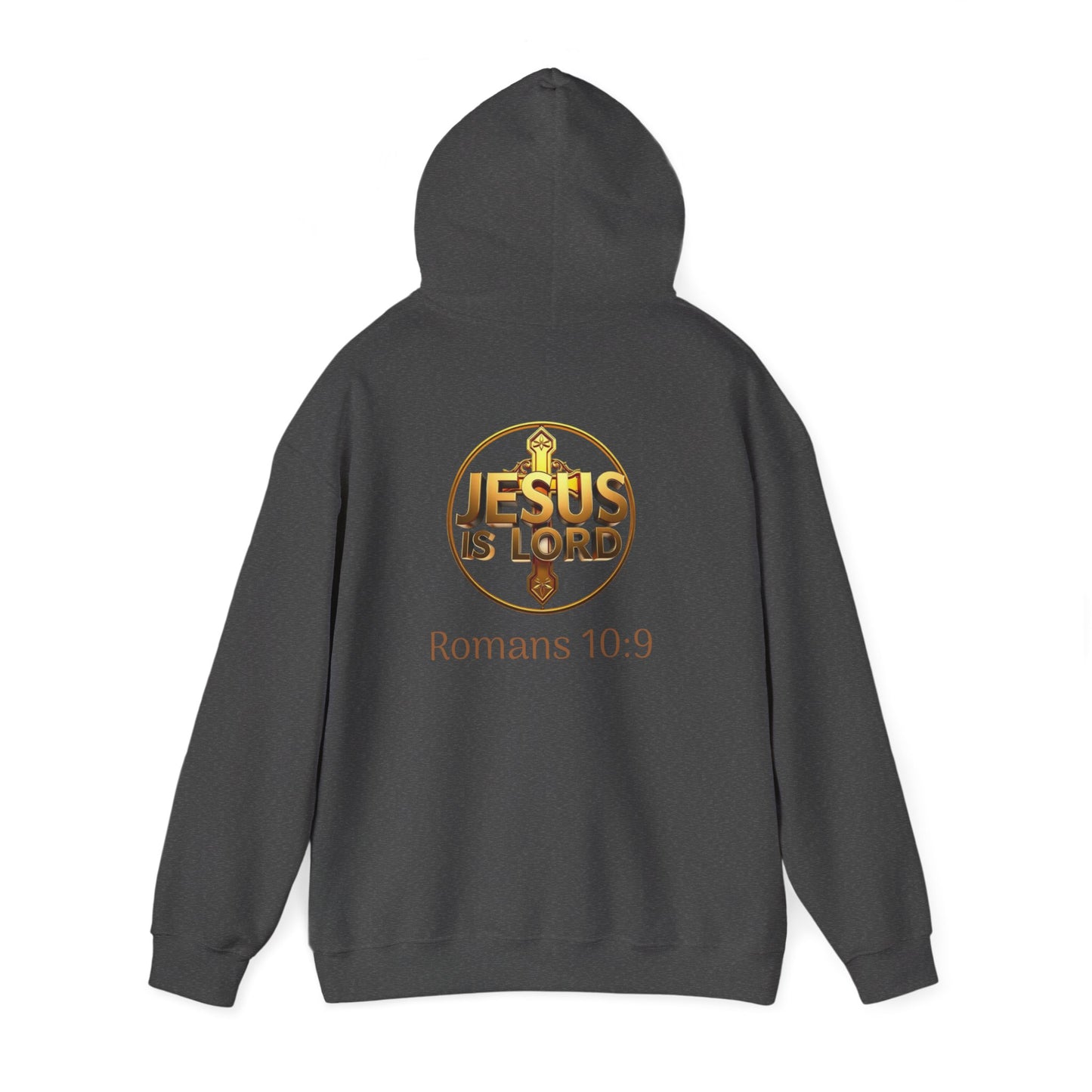 Jesus is Lord - Women's Christian Hoodie with Golden Cross