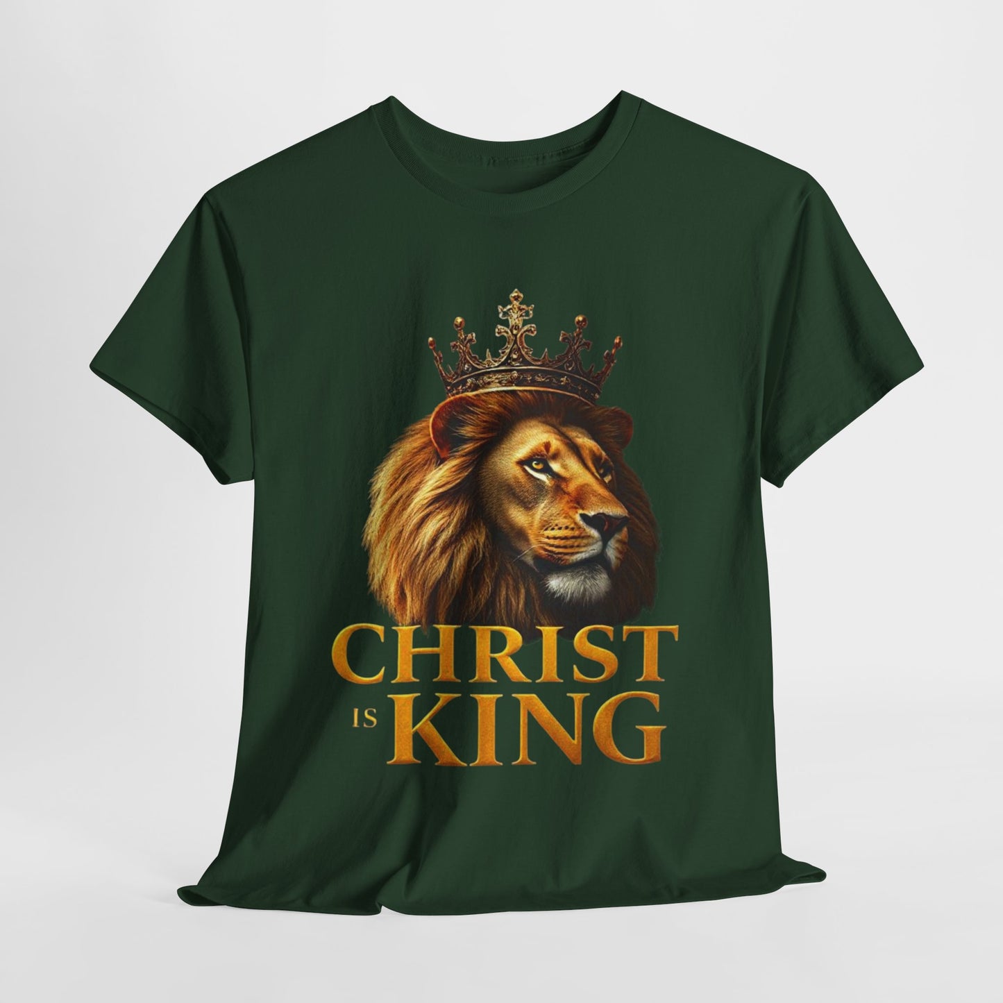 Christ Is King – Lion & Cross Men’s Christian Tee