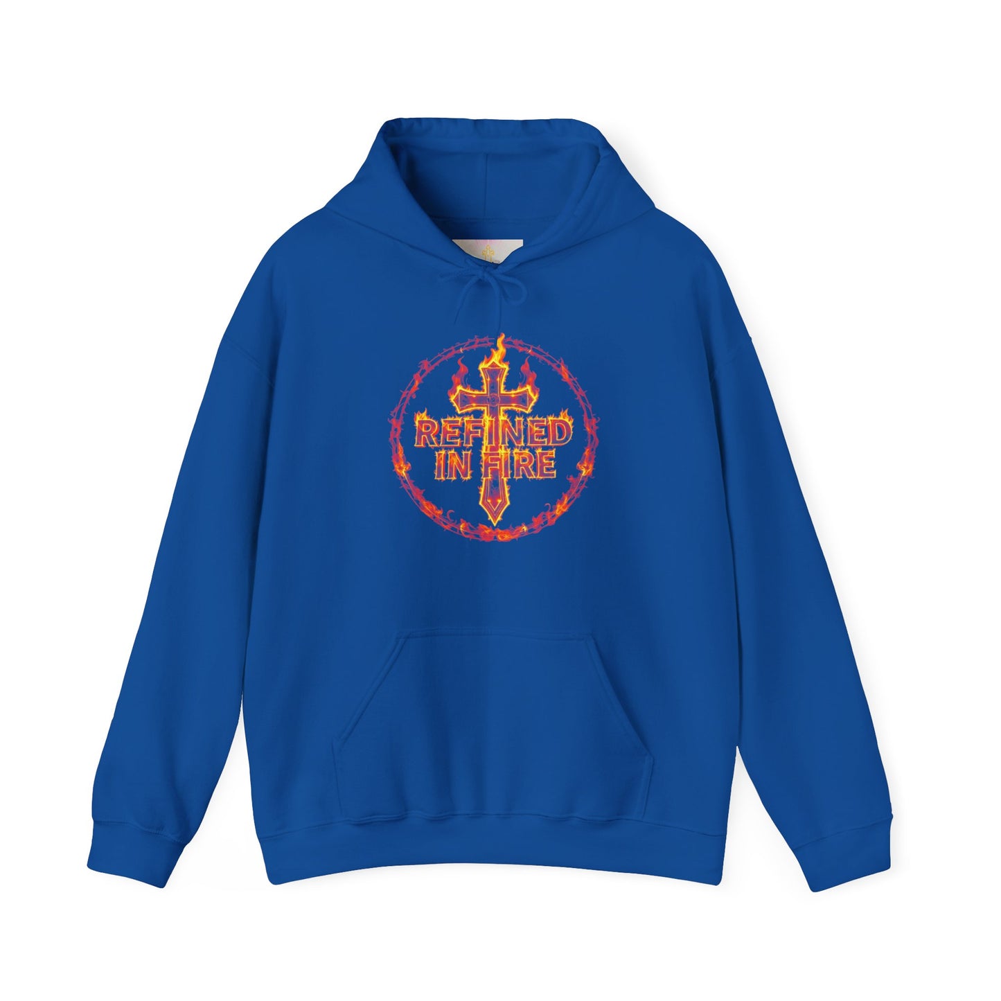 Women’s “Refined in Fire” Christian Hoodie – Flame Design Faith Pullover