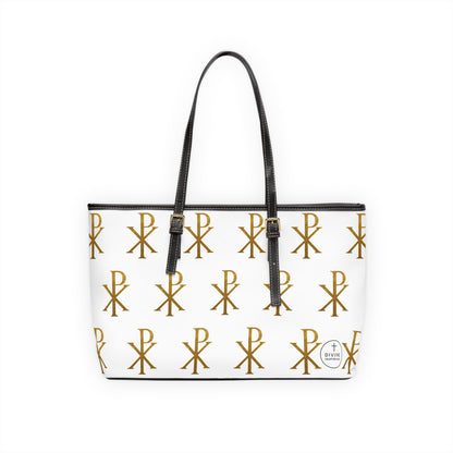 Gold Chi Rho Shoulder Bag – Timeless Elegance with Meaning