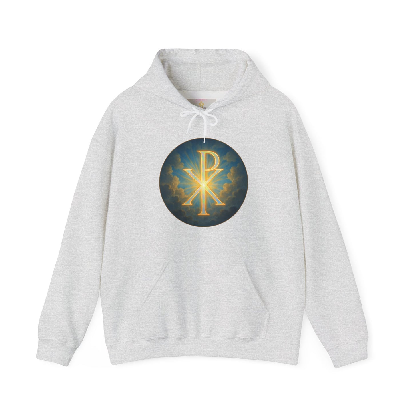 Women’s Christian Hoodie with Chi Rho – Historic Faith Symbol Pullover