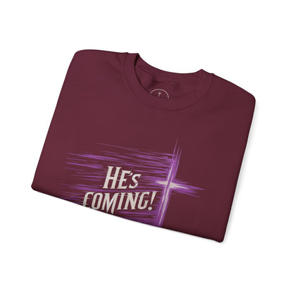 He's Coming – Men’s Christian Crewneck Sweater