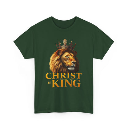 Christ Is King – Lion & Cross Men’s Christian Tee