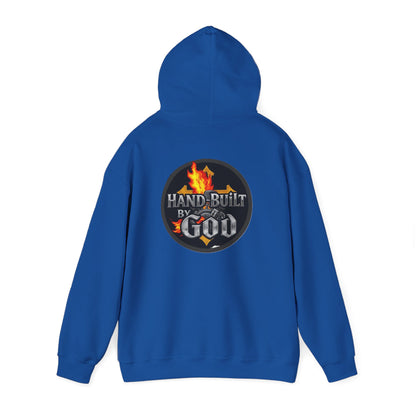 Hand Built By God - Bold Christian Men’s Hoodie