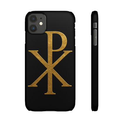 Black Chi Rho Snap Case for iPhone – The Way, Truth & Life