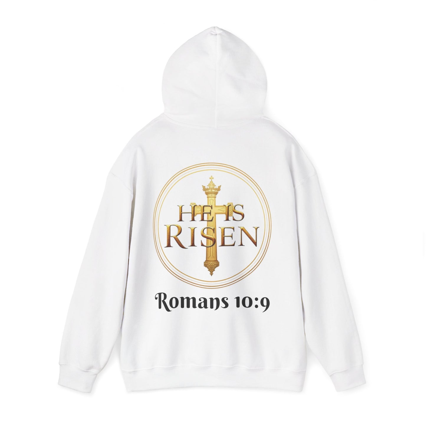 He Is Risen Christian Hoodie – Women’s Bold Faith Streetwear (Dark Lettering)