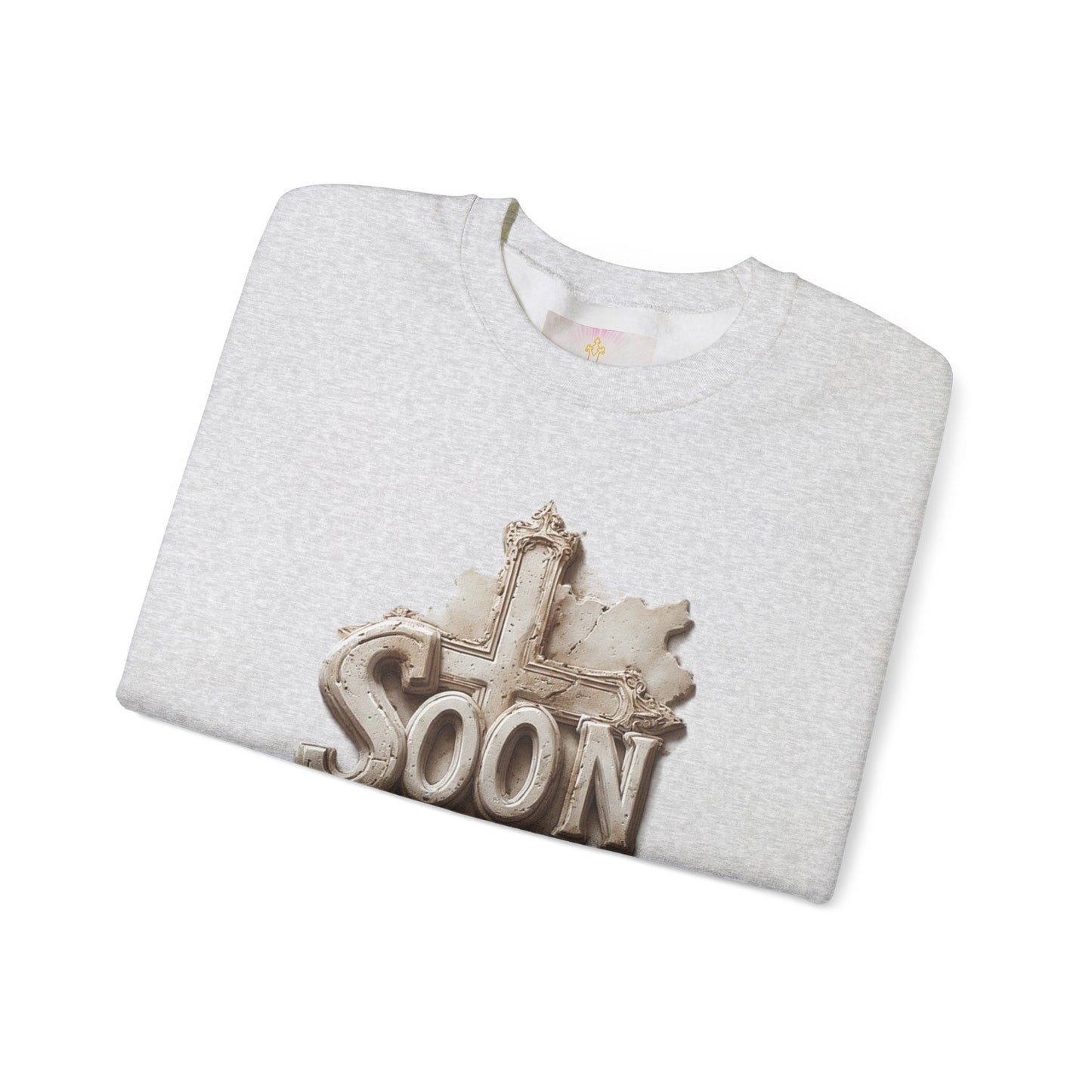 “Soon” Cross Women’s Sweatshirt – Wrapped in Hope