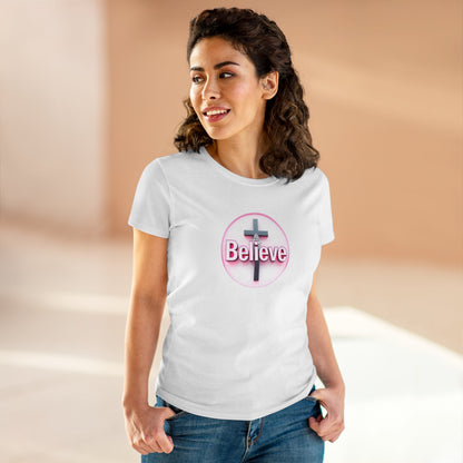 Believe | Women’s Christian T-Shirt with John 11:40