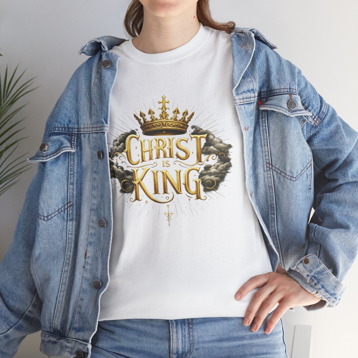 Christ is King Crowned - Women's Christian T-Shirt