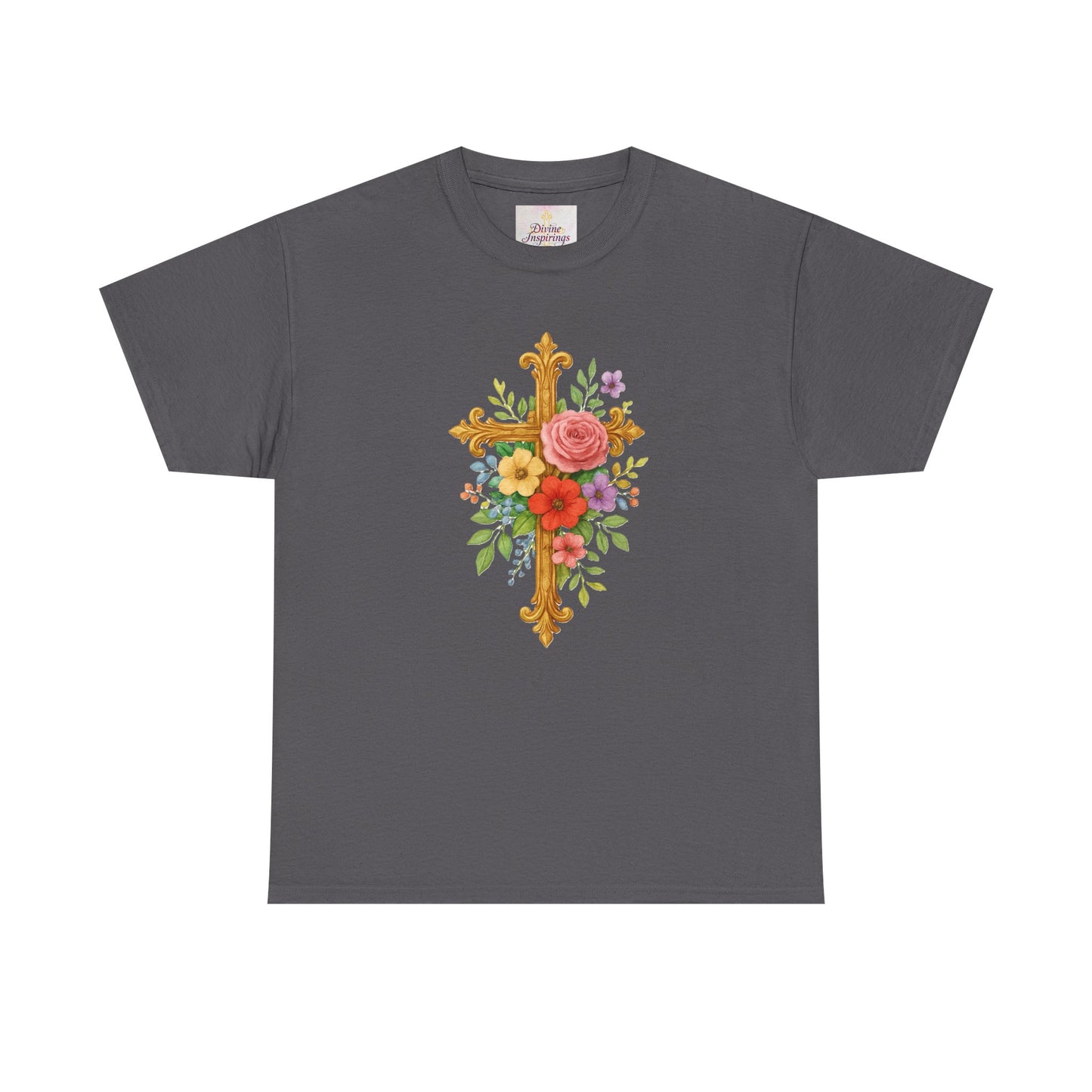 Floral Cross Tee - Women's Christian Apparel