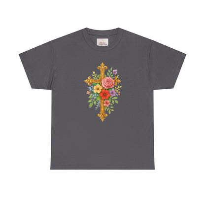 Floral Cross Tee - Women's Christian Apparel