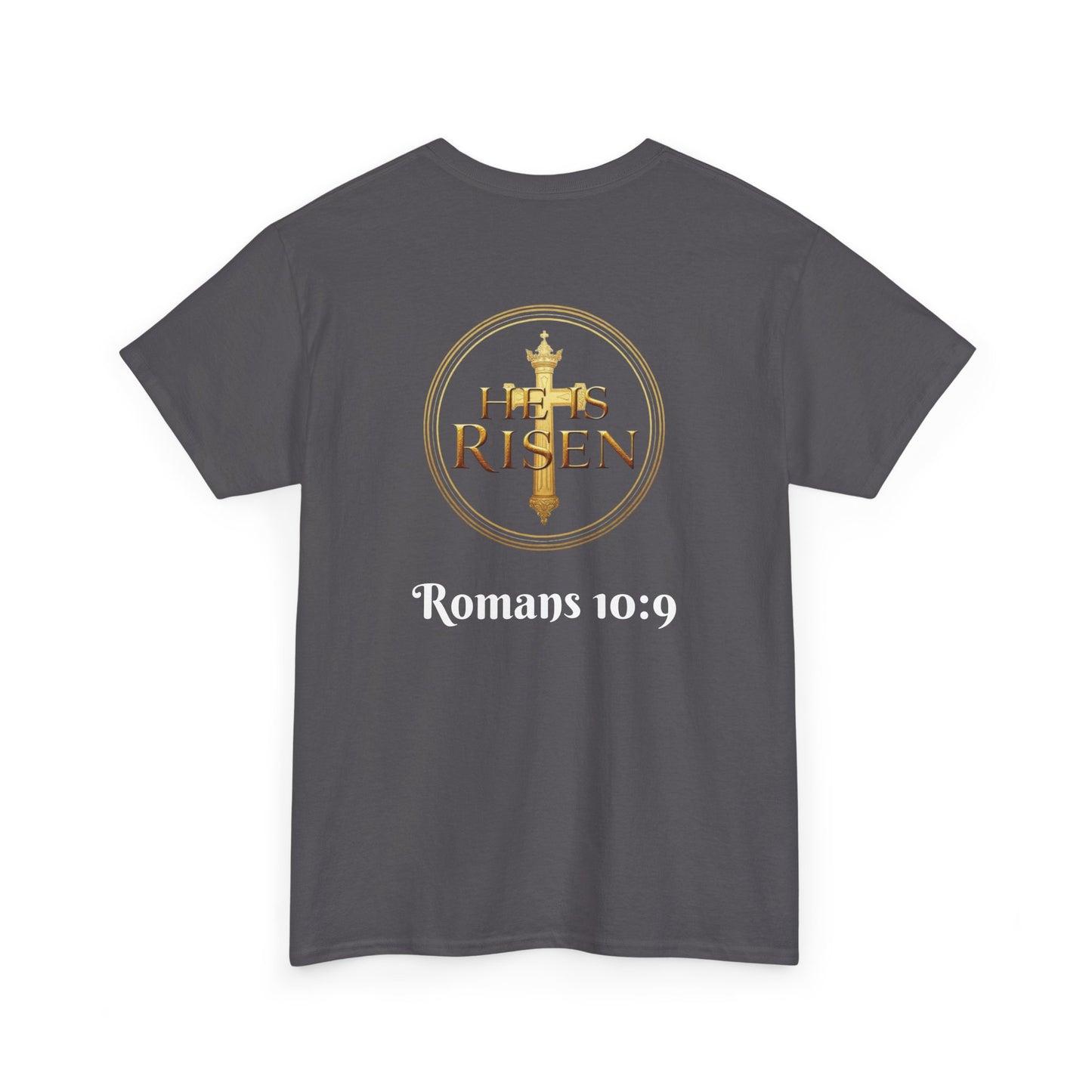 Jesus Is Lord / He Is Risen Christian Tee – Men’s Bold Faith Statement (White Lettering)