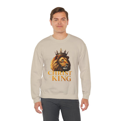 Christ is King (Lion Ed) – Men’s Christian Sweatshirt