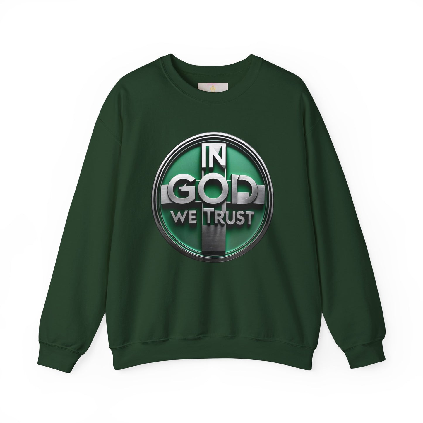 Bold Faith Men's Sweatshirt – “In God We Trust” Christian Apparel