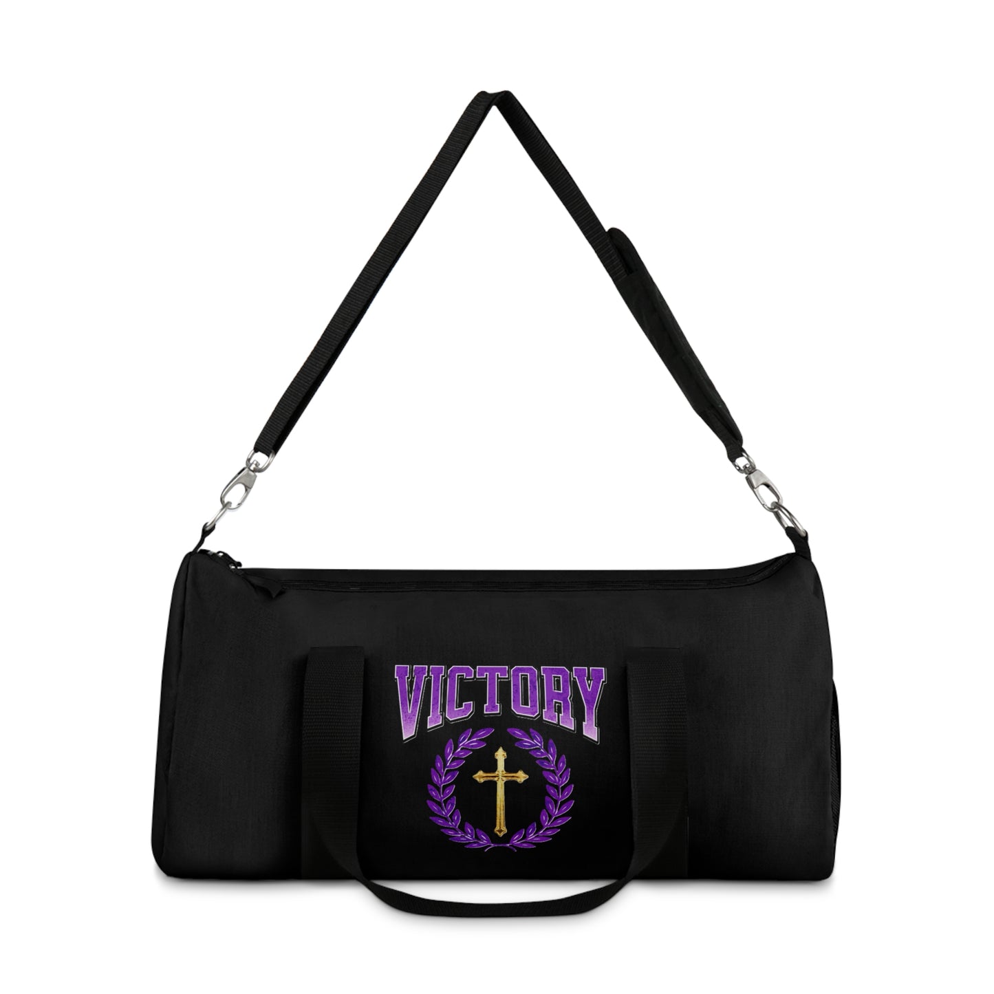 Victory in Every Step in Black – Duffel Bag