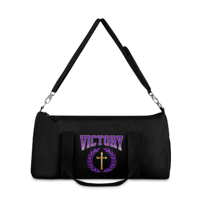 Victory in Every Step in Black – Duffel Bag