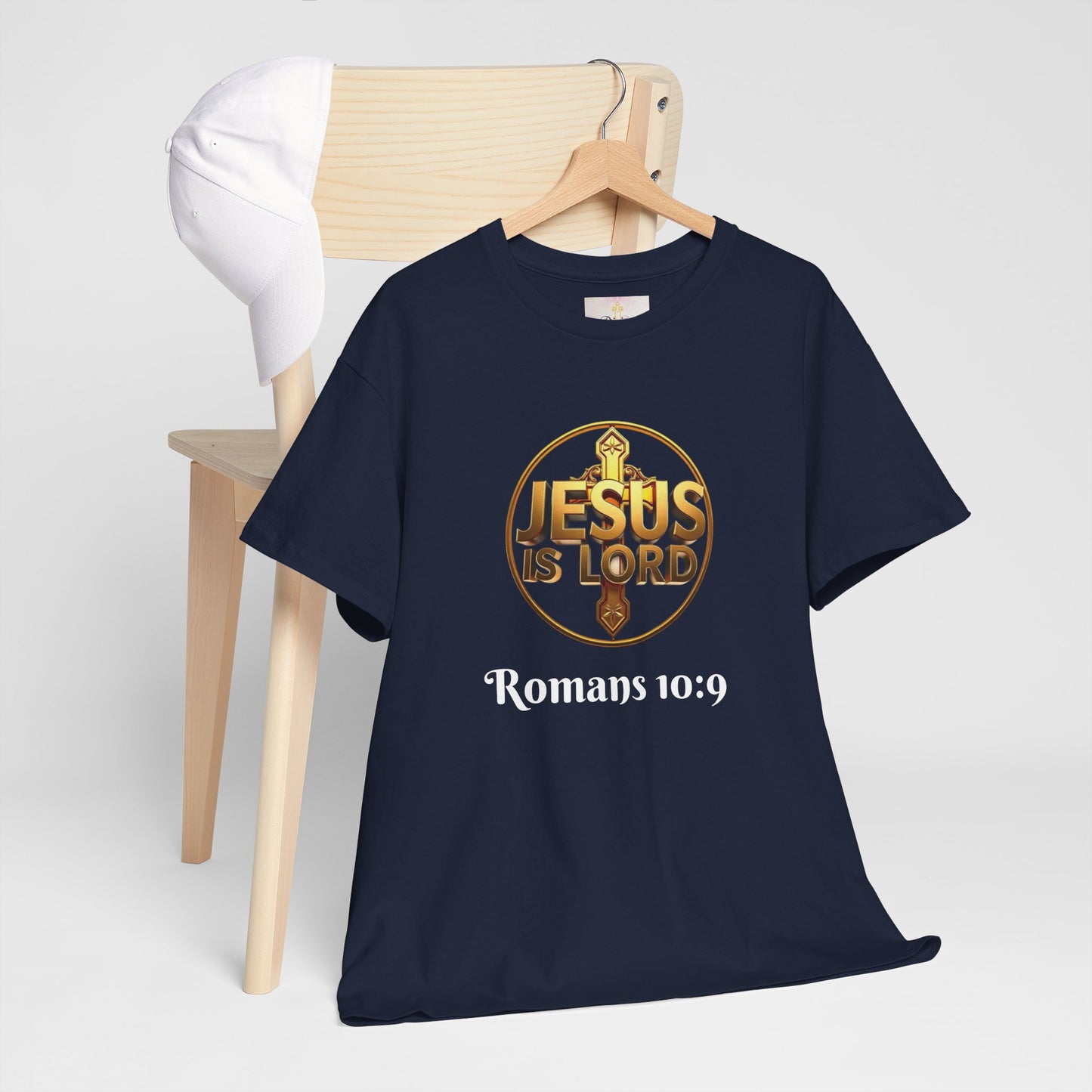Jesus Is Lord / He Is Risen Christian Tee – Men’s Bold Faith Statement (White Lettering)
