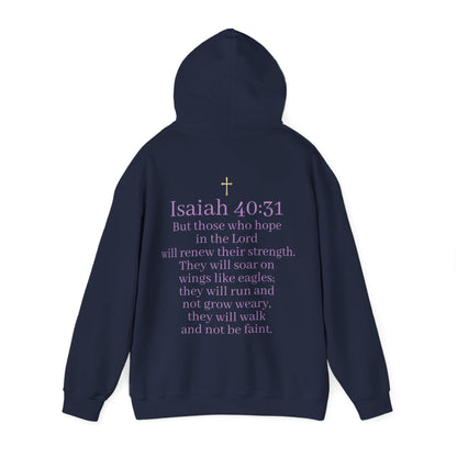 Men’s “Hope” Hoodie – Bold Scripture Pullover | Isaiah 40:31