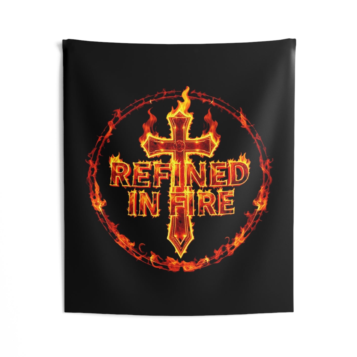 Refined in Fire Indoor Wall Tapestry