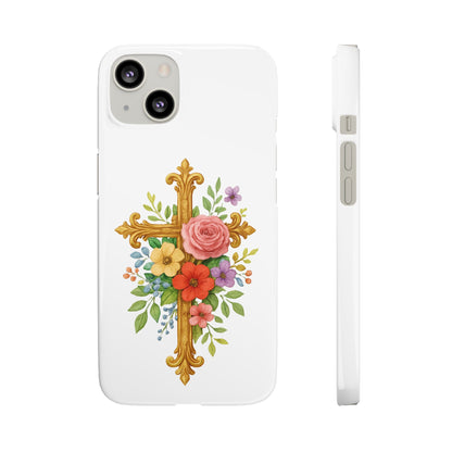 Floral Cross Snap Case for iPhone – Faith in Bloom