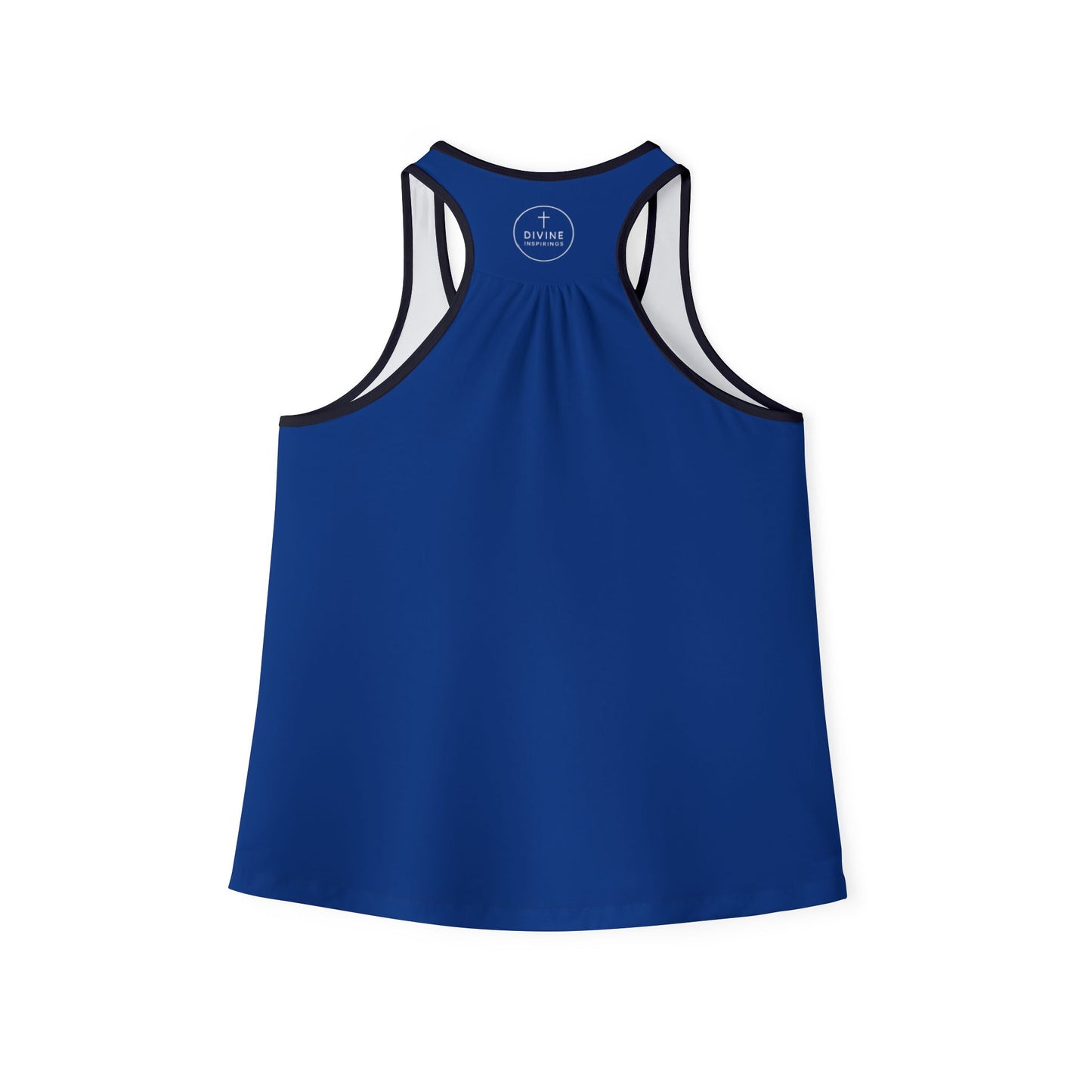 Chi Rho Women’s Christian Tank Top in Blue – Symbol of Victory in Christ