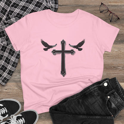 Fed by Faith – Cross & Crows Women’s Tee