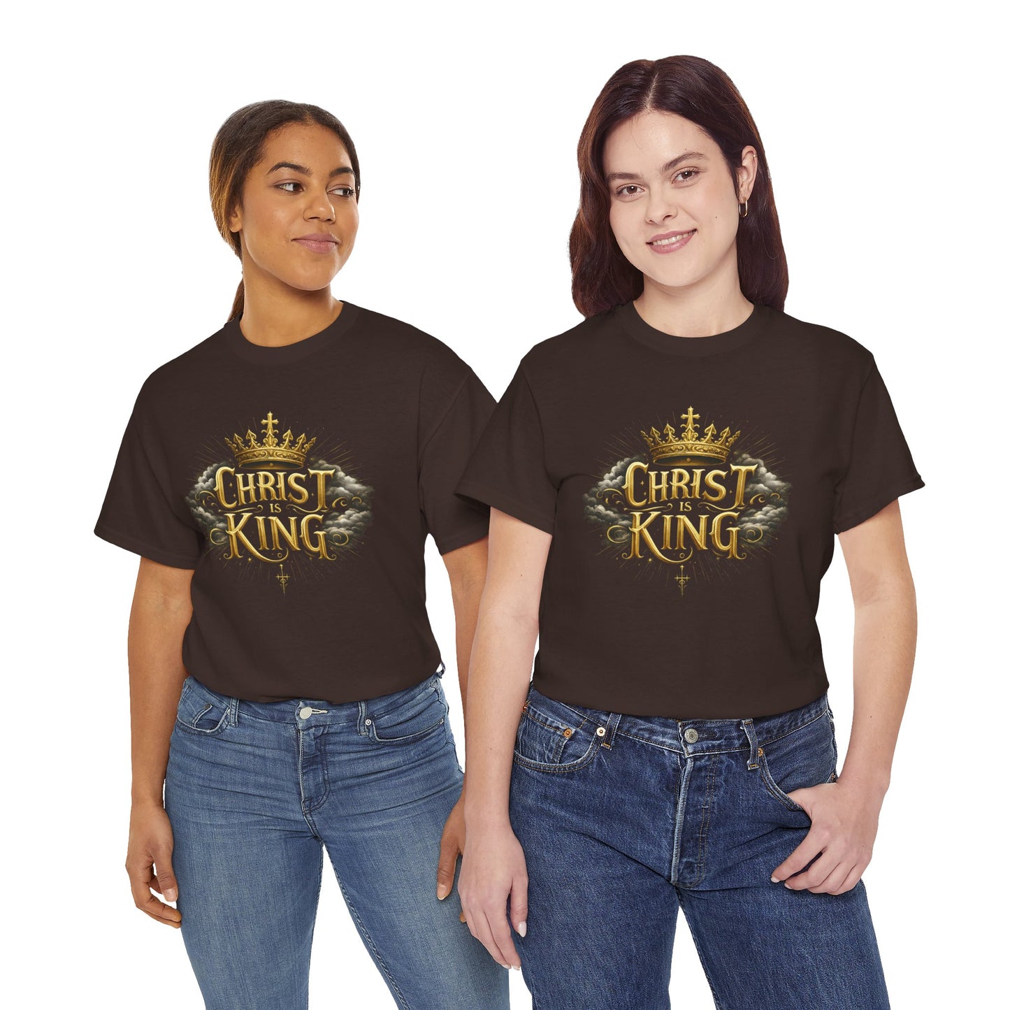 Christ is King Crowned - Women's Christian T-Shirt
