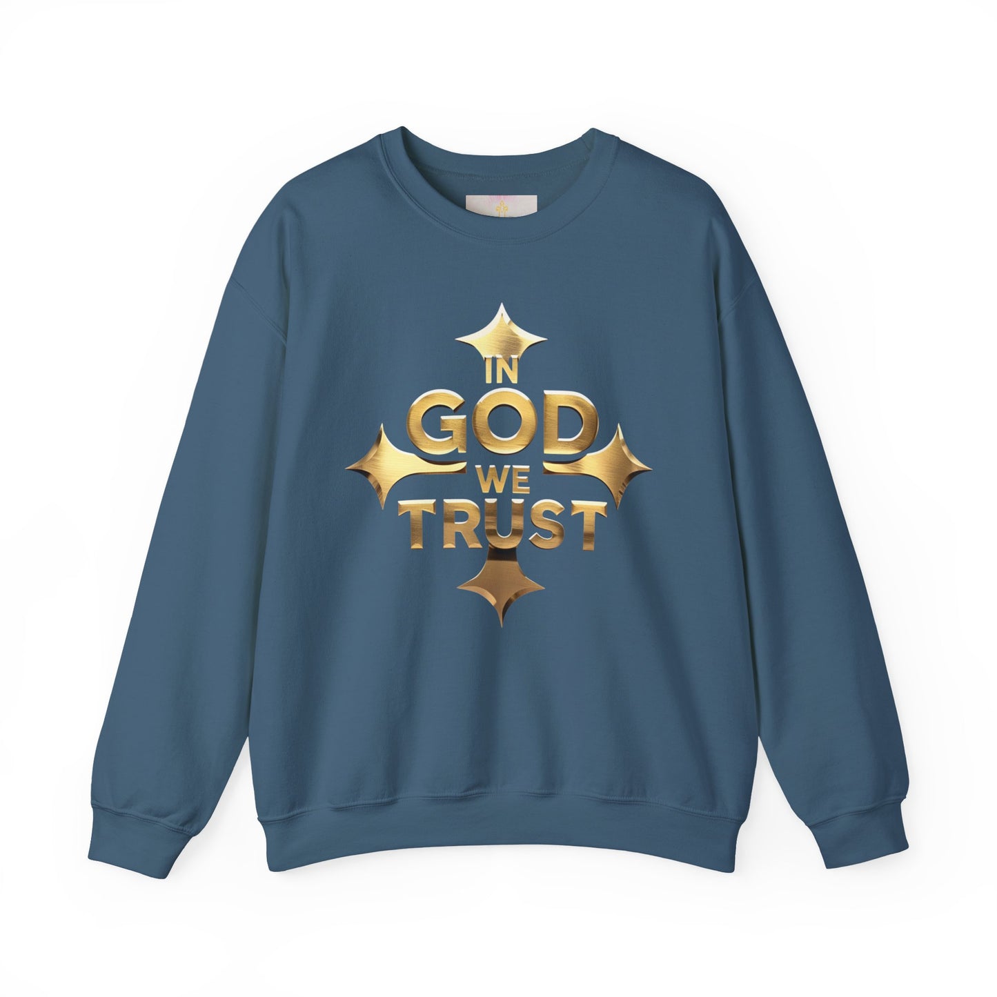 Golden Creed – “In God We Trust” Christian Men’s Sweatshirt