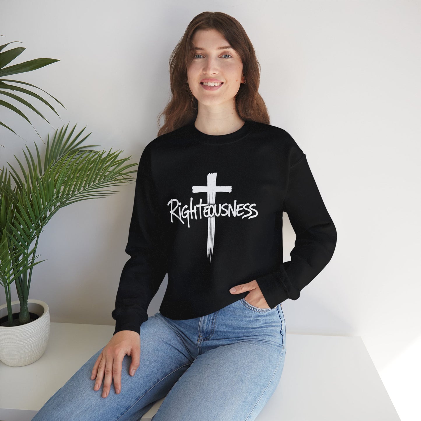 Righteousness - Women's Christian Sweatshirt (Dark Colors)
