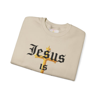 Men’s “Jesus is Lord” Christian Sweatshirt – Bold Faith Statement Pullover