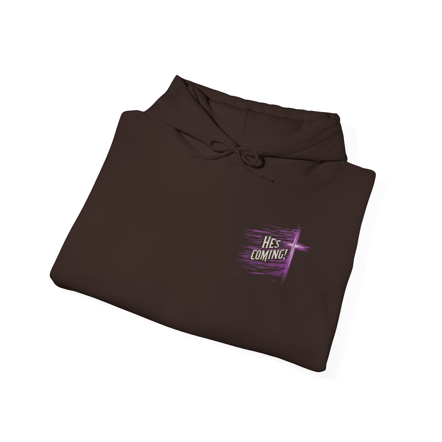 He's Coming – Women’s Christian Hoodie with Cross