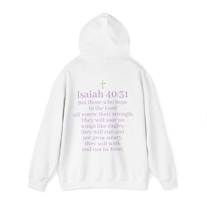 Men’s “Hope” Hoodie – Bold Scripture Pullover | Isaiah 40:31