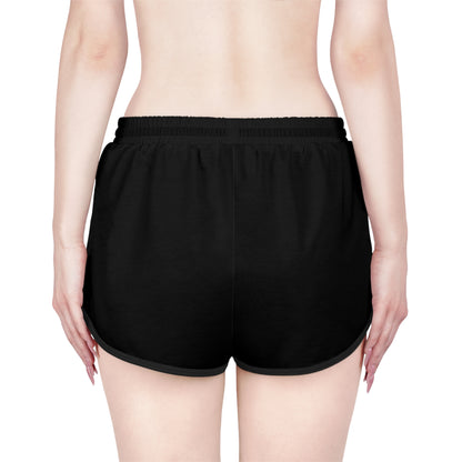 Golden Grace Women's Shorts in Black with Gold Cross Design