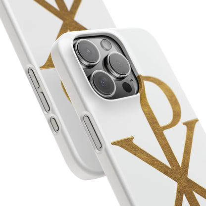 White Chi Rho Snap Case for iPhone – The Way, Truth & Life