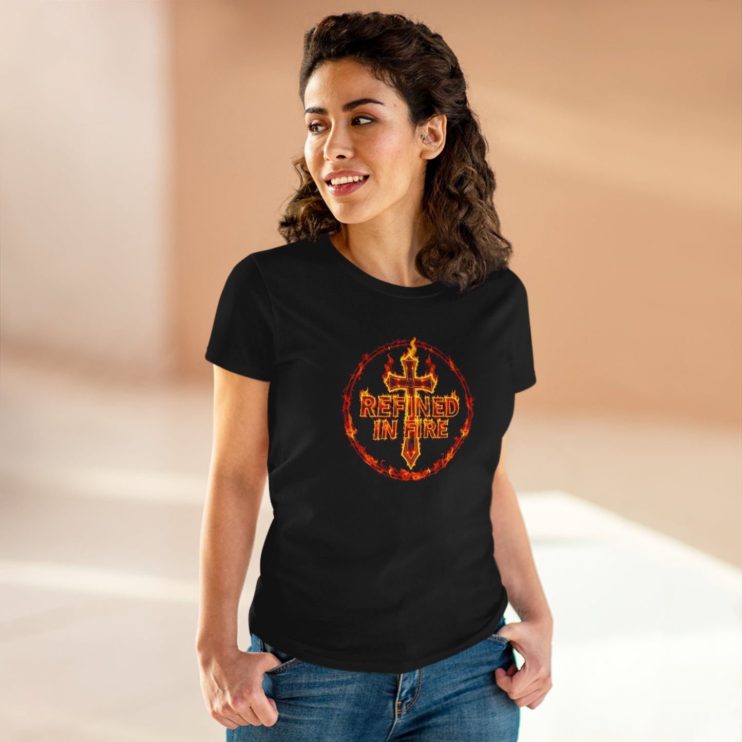Refined in Fire – Women's Tee of Fierce Faith
