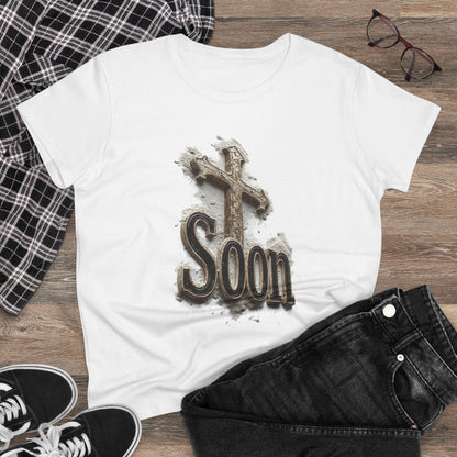 Christian Women’s T-Shirt – Soon Cross Tee