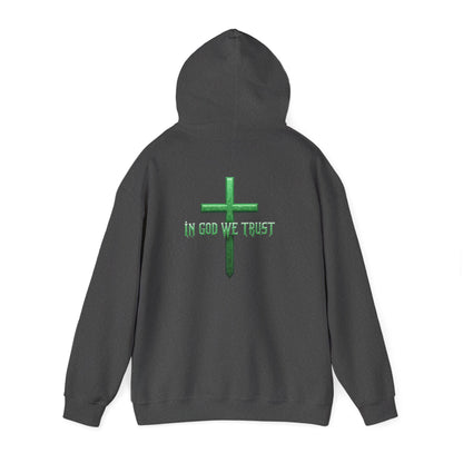 In God We Trust - Women's Christian Hoodie (Green Design)